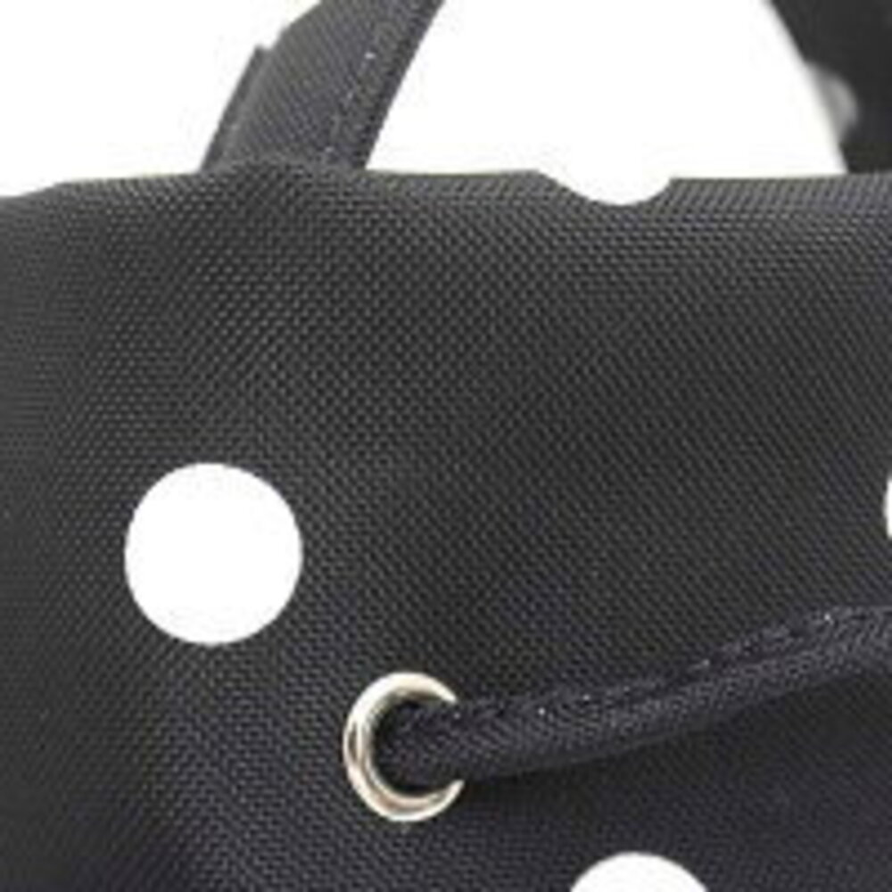 Balenciaga Wheel Drawstring Bag XS Clutch Dot Black White - Picture 8 of 9